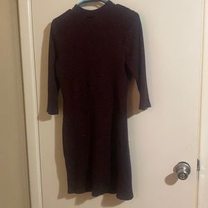 Burgundy sweater dress